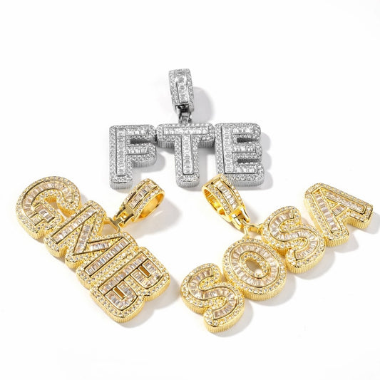 Chaine + Pendentif Personnalisé - Ecriture LUXURY (À partir de 44,99 €)